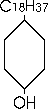 [C18H37 - R - OH]